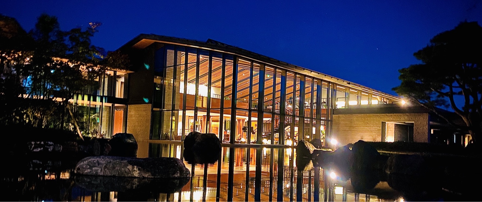 Clubhouse at dusk, Asagiri Country Club