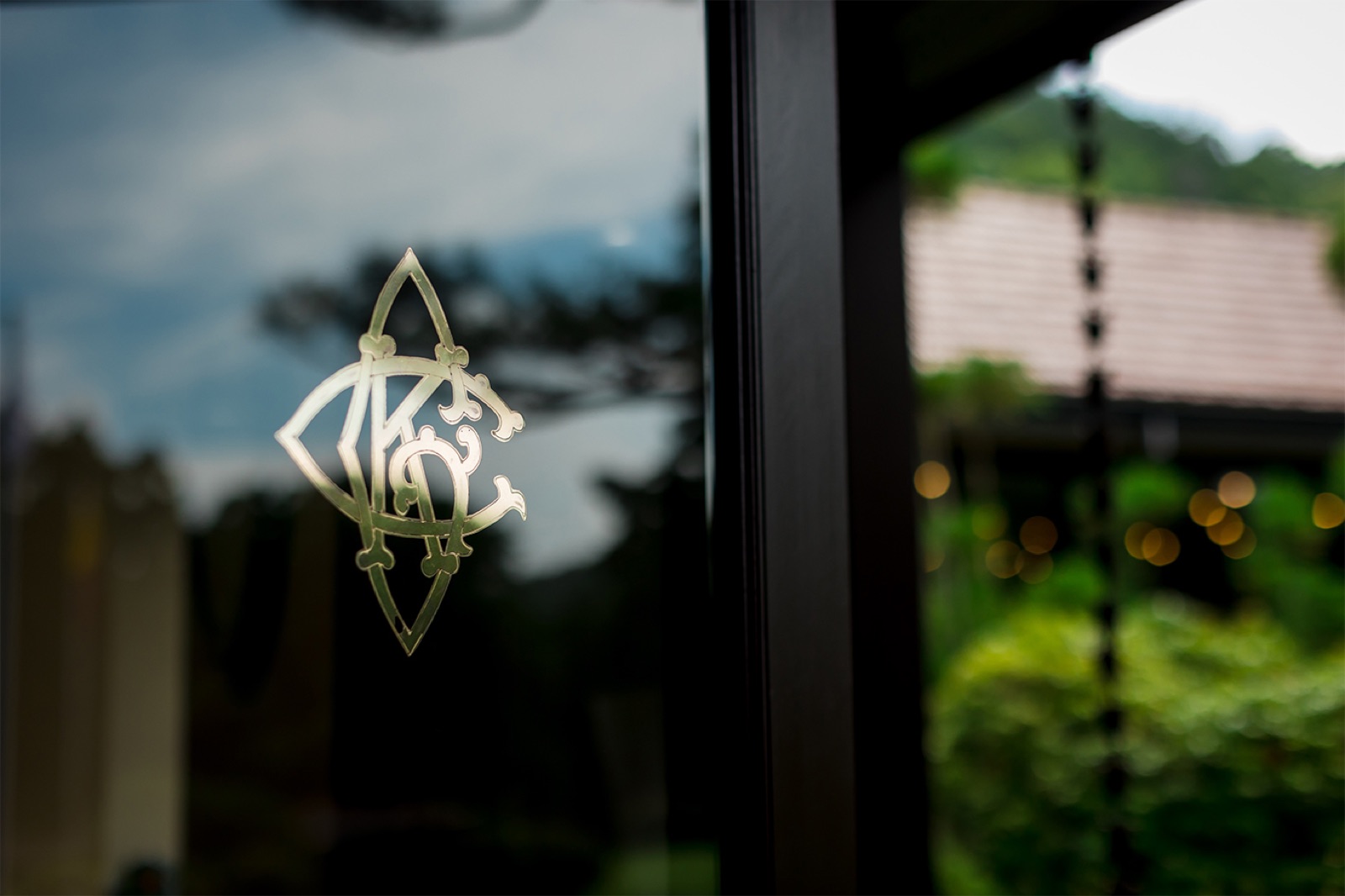 Heritage clubhouse monogram at Kyoto Golf Club